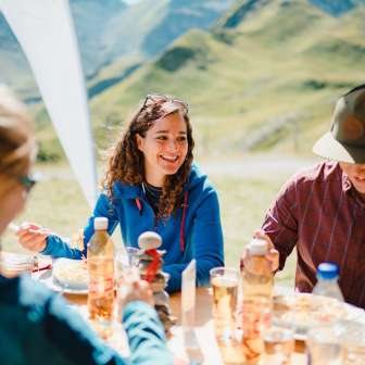 Main course in the Pizolhütte © Heidiland Tourismus