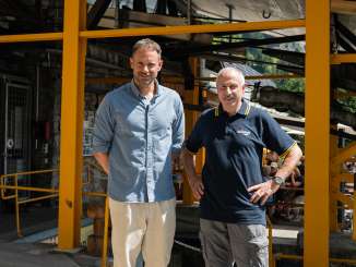 Elio Pandolfi und Manuel Rothmund an der Bergstation der Älplibahn Malans
