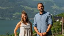 Sara Kohout und Manuel Rothmund in Quinten am Walensee