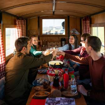 Fondue-Kutschenfahrt © Heidiland Tourismus / Kevin Wildhaber