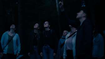 Gruppe entdeckt Fledermäuse © Kevin Wildhaber