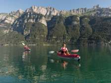 Kajak auf dem Walensee