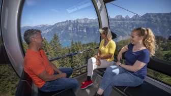 Bergfahrt mit dem BergJet © Bergbahnen Flumserberg
