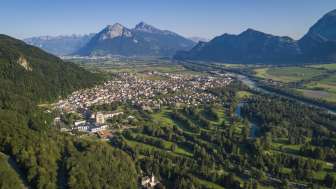 Bad Ragaz from above © Heidiland Tourismus / Thomas Kessler Visual