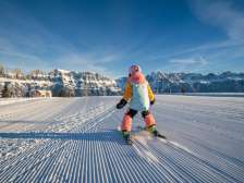Kinder, Schnee, Familienskifahren