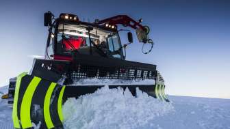 Pistenfahrzeug mitfahren am Pizol