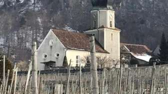 Kirche Fläsch Winter