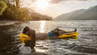 Walensee_Sommer Paar, Abendstimmung