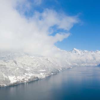 Walensee Winter komprimiert