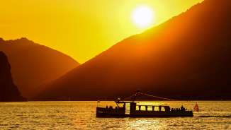 Abendstimmung, Alvier, Schiff, Walensee