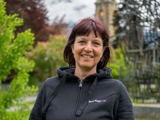 Andrea Hohmeister im Kurpark Bad Ragaz