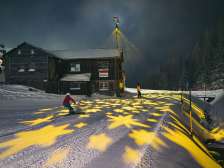 Flumserberg Galaxie, Licht, Chrüz Piste, Nachtskifahren, Flumserberg, Aprés-Ski