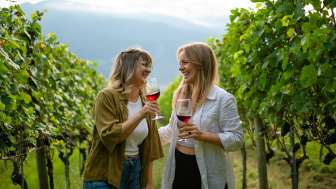 Fläsch, Rucksack-Weinprobe, Bündner Herrschaft, Maienfeld, Wein trinken, Picknick-Rucksack, Wein degustation, Herbst