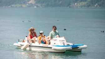 Pedalo-Picknick auf dem Walensee