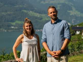 Sara Kohout und Manuel Rothmund in Quinten am Walensee