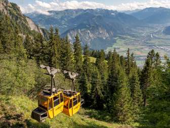 Älplibahn, Älplibahn Malans, Aussicht, Bündner Herrschaft, Malans, Rebberge, Weinberg