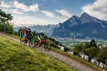 Alpen, Berge, Bike, Bikerberg, Bikertrail, Gonzen, Heidiland - Mountainbike, Heidiland Trailtour, Mountain Bike, Mountainbikesport, MTB, Schweizer Alpen, Touren