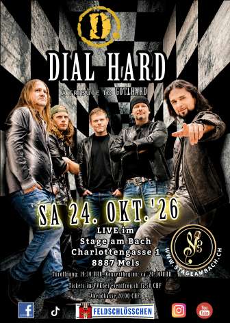 DIAL HARD Band Plakat