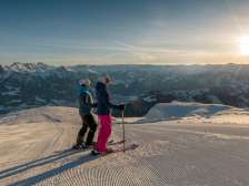 Winterzauber, Pizol, Genussskifahren, Schnee, blauer Himmel, Berge, verschneite Tannen, Sonne, Tal, verschneite Berge, Alpen, Aussicht, Gipfel