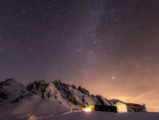 Mondscheinabfahrt am Pizol Mondscheinabfahrt am Pizol