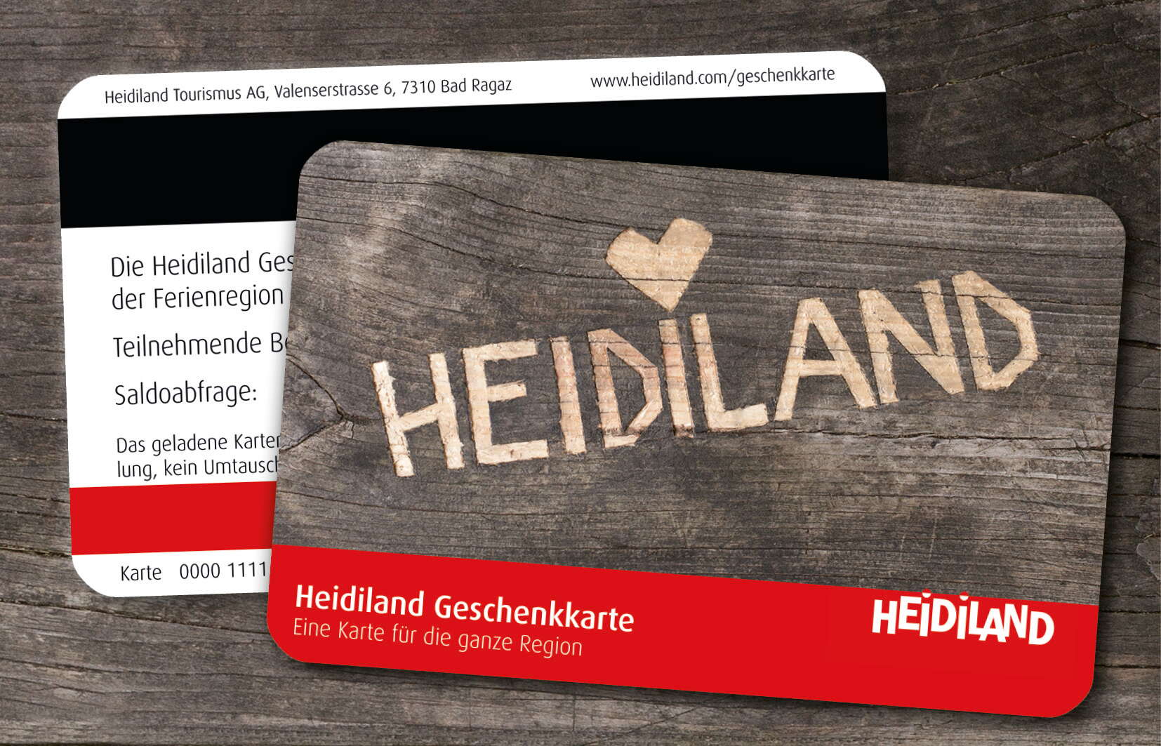 Heidiland Geschenkkarte Sommersujet