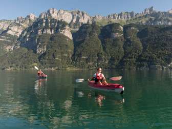 Kajak auf dem Walensee