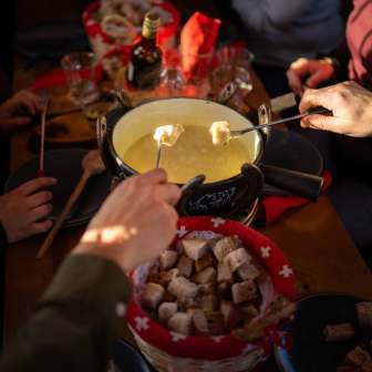 Käse-Fondue © Heidiland Tourismus / Kevin Wildhaber
